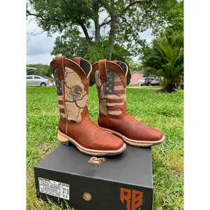 Raptor 2 Banderas Mexico y Estados Unidos Bota de Trabajo