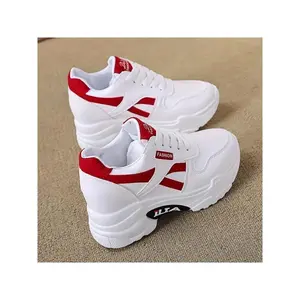 Women's Casual Top Sneakers-Multi-Functional Lace-up, Thick Sole, Non-Rubber Sole, Four Seasons Breathable PU