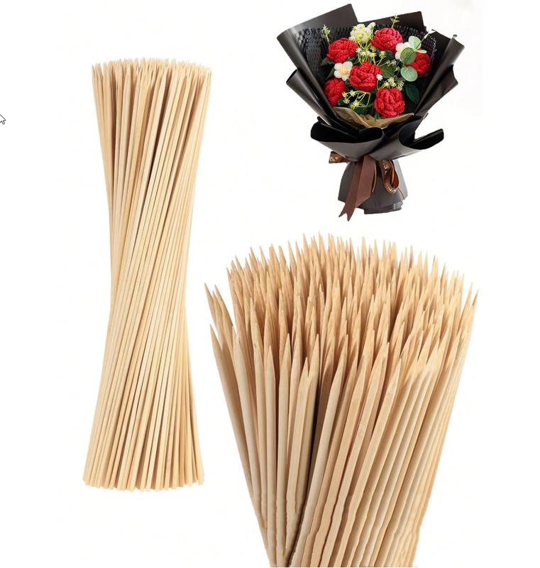 Wooden Flower Rods 100/50/25Pcs Floral Wire Artificial Flower Stem 11.8 ...