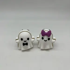 Ghostly Fidget Clickers Spooky Sensory Relief with Bows and Bow Ties for Fun and Relief