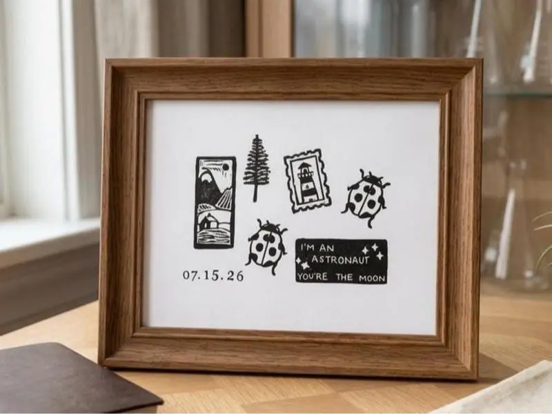 Custom Noah Kahan Print - Add Your Concert Date! - linocut print, homemade stamps Courtney