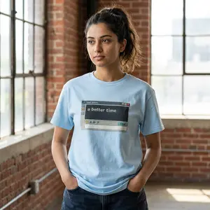 Chat messenger Window Tee — "a better time" Graphic T-Shirt