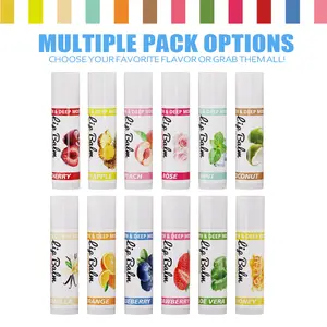 Langmanni Fruit Flavor Lip Balm, Moisturizing Lip Balm, Long-Lasting Moisture, Non-Sticky, Daily Care, Easy to Carry, Multiple Flavors, 1pcs