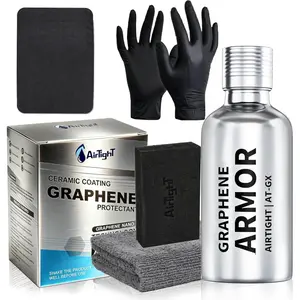Advanced Graphene Ceramic Coating 50ml AT-GX Self-Cleaning Nano Protectant Long-Lasting High Gloss Waterproof Professional DIY Car Paint Care Kit for Cars