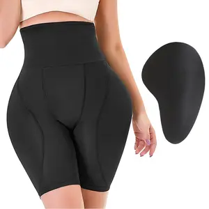 Hip Pads Shapewear Butt Lifting Panties Faja Body Shaper Bbl Shorts Tummy Control Padded Underwear Womenswear Elastic Fit Fitted High Waist Leggings