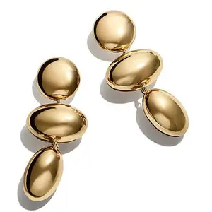 BAUBLEBAR Polished Triple Station Drop Earrings