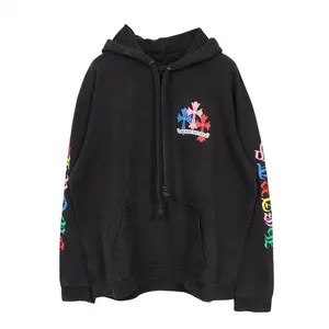 Pre-owned Chrome Hearts Cotton Small Leather Goods Cemetery Cross Hoodie