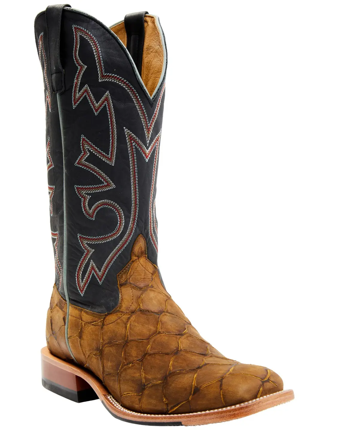 Horse Power Men's Men'S Honey Filet Of Fish Print Western Boot Square Toe - Hp1865