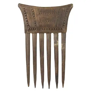 Vintage Baule Comb from Ivory Coast - 5.5" x 3.5"