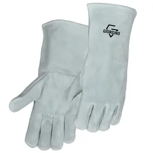 GIORGINO 14″ Stick Welding Gloves, Fleece Lined, Sewn with KEVLAR