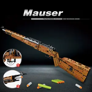Mauser Kar98K Building Block Model | Shootable Sniper Rifle Toy, 951 Pieces DIY Assembly Kit, Educational Toy for Kids, Ideal Holiday Gift