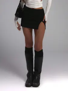 Women Streetwear Hip-Hop School Youth Casual Fashion Trendy Sportswear Natural Versatile Texture Casual Style All Seasons Skirt