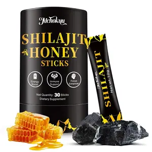 30 Sticks Shilajit Honey Sticks for Men & Women, Pure Himalayan Shilajit with Organic Honey, 85+ Trace Minerals & 75%+ Fulvic Acid