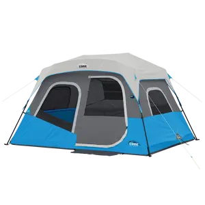 6 Person Lighted Instant Cabin Tent