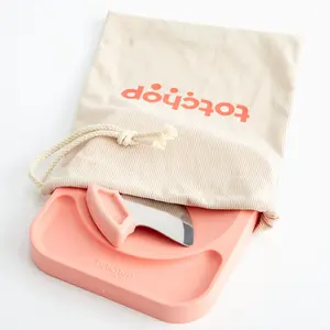 Totchop Bundle Pack – Rocker Knife Set for Quick, Safe Kids' Food Prep Ergonomic Cutting Board, Stainless Steel Knife, Pouch + FREE Chop 'n Pop Insert | Dishwasher Safe, BPA-Free, Designed for Ages 13+ & Adults