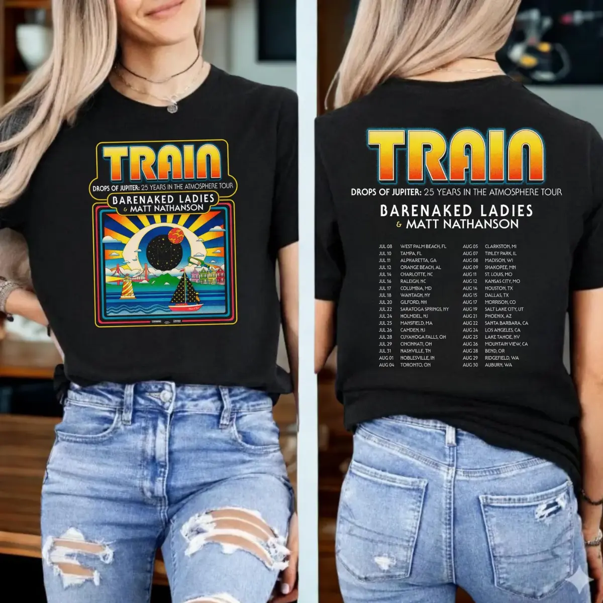 Train 2026 Tour Shirt, Drops of Jupiter 25th Anniversary T-Shirt