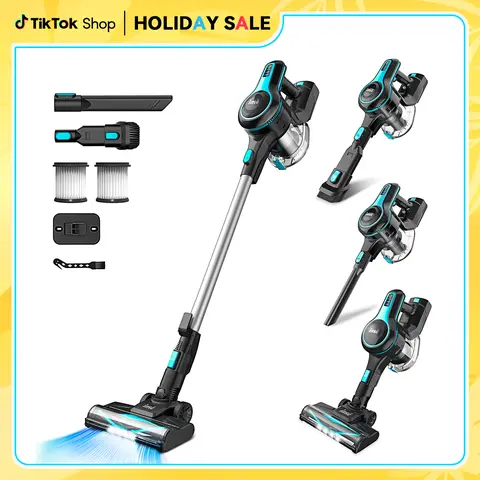 INSE N520 Cordless Stick Vacuum Cleaner for Home - 30kPa, 40Mins Runtime, 3lb Handy Bagless Vacuum, Self-Standing, Deep Clean, Wall-Mount Saves Floor Space, Ideal for Pet Lovers, Handy Vacuum, Bagless Vacuum Cleaner,back to school #FallDealsForYou
