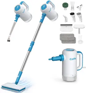 Czlife Z7 13-in-1 Steam Mop for Floor Cleaning, Powerful Handheld Steam Cleaner Machine for Home Tile Grout, Hardwood Laminate, Furniture Couch, Clothes, Carpet, Stone, Hard Floor, Multi-Purpose Floor Steamer, Electric Mop, Corded