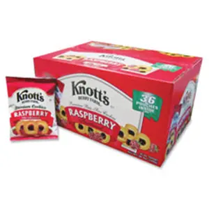 Biscomerica  Knotts Raspberry-Filled Cookies- Bite-Sized- 36-2oz pouches