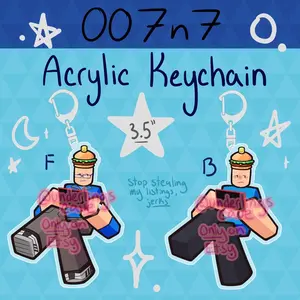 FORSAKEN // 007n7 pick your skin // 3.5 inch acrylic keychain // ONLY by underlingscave
