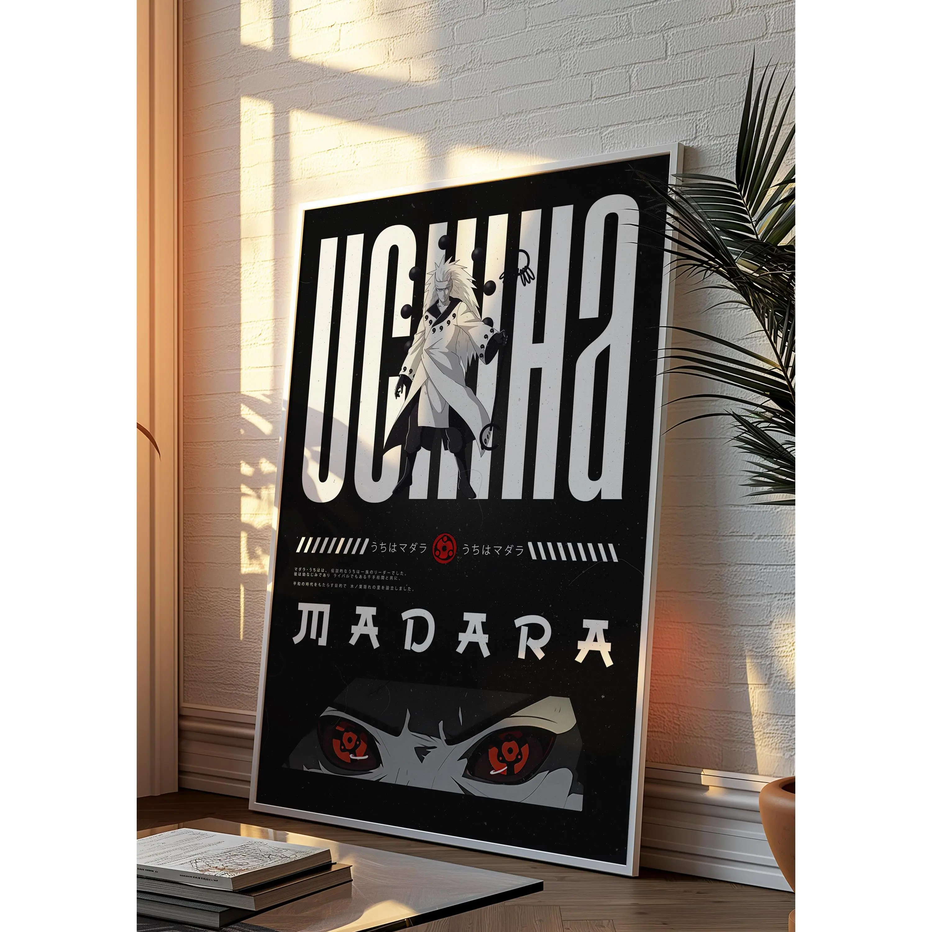 Naruto Madara Uchiha Poster - Anime Room Art - Naruto Anime Poster - Naruto Manga Poster - Manga Aesthetic Panels - Naruto Wall art