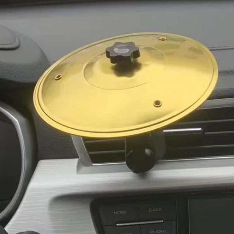 Car Crash Cymbal, Car Crash CymbalAir Vent, Car Symbol Drum CymbalAir Vent, Tlkiaa Easy Clip-On MiniCymbal for Music Lovers, CompactDurable Car Accessory PercussionInstrument Christmas Gift