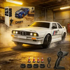 1:24 Scale Remote Control Drift Car - 2.4GHz 4WD RC Drift Car with LED Lights & Tires - Remote Control Racing Car, Perfect Birthday Gift for Kids united states
