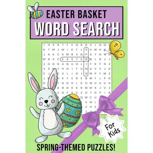 Easter Basket Word Search For Kids: Spring and Easter-Themed Puzzle Activity Book for Girls and Boys