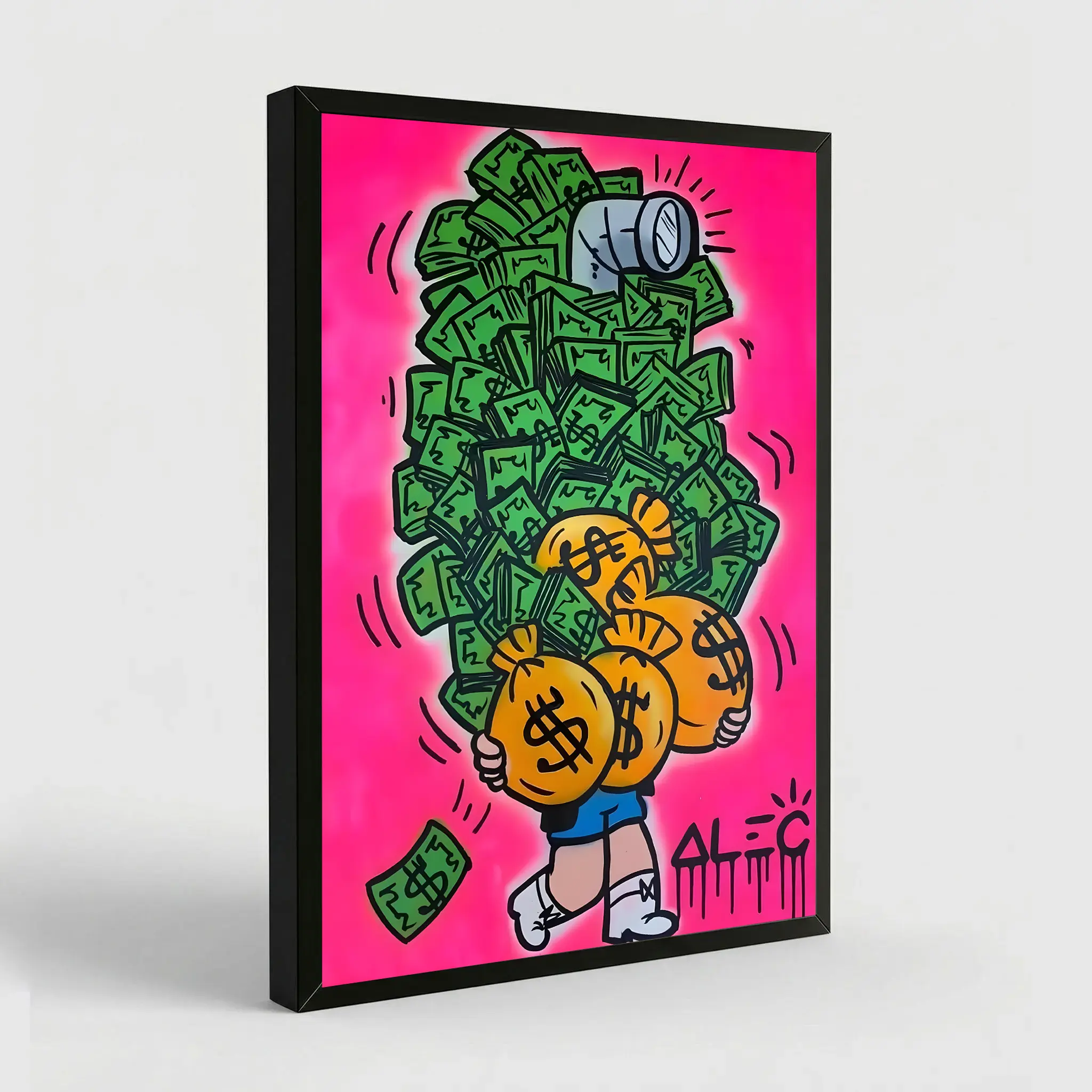 Alec-Monopolys Richie Money Scope Poster Decorative Painting Canvas Wall Art Living Room Posters Bedroom Painting