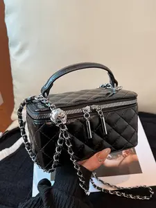 Women's Fashion Chain Strap Quilted Handbag, Casual Versatile Crossbody Bag for Work, School, Daily Commuting, Versatile Travel, Shopping Handbag, Casual Handbag Satchel