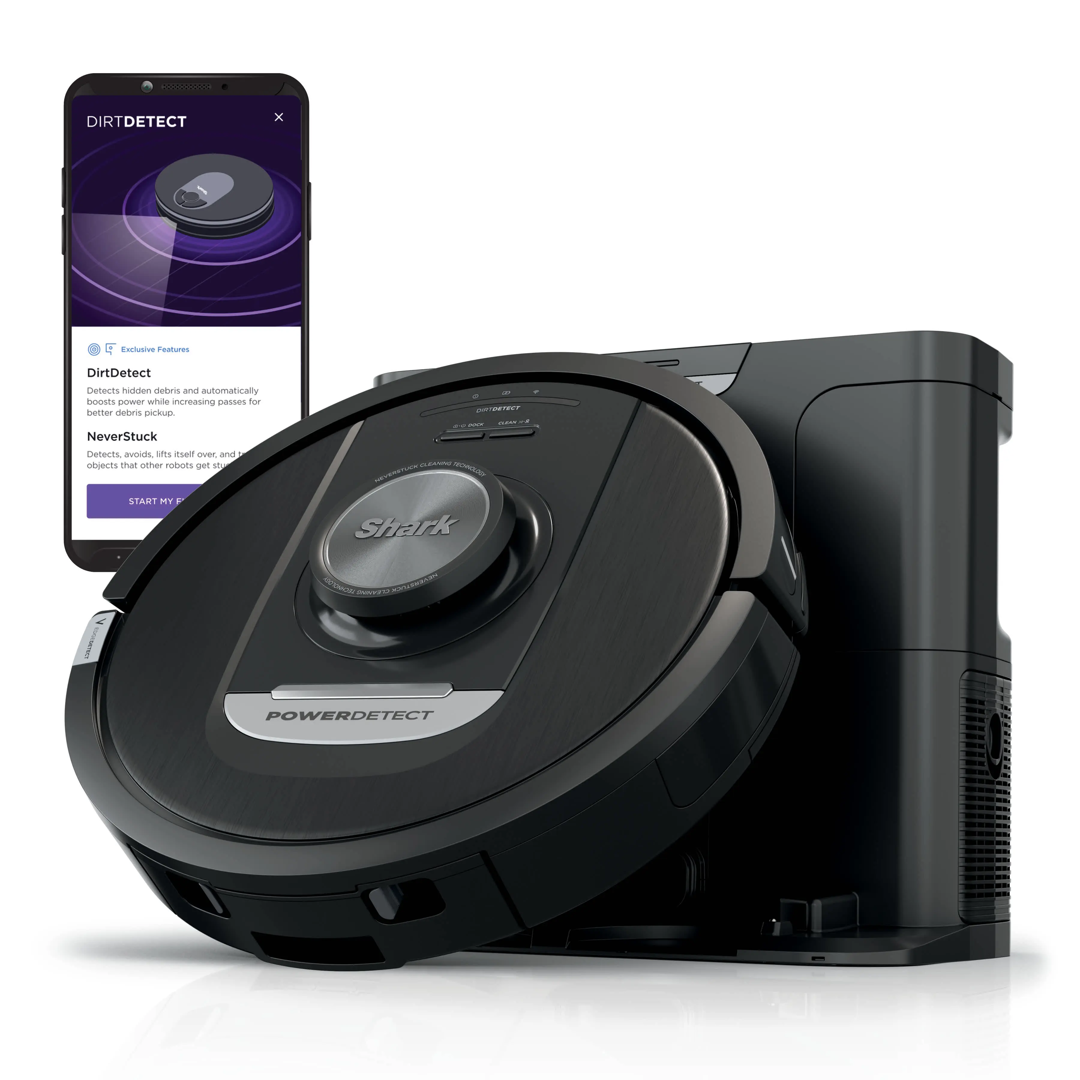 Shark PowerDetect Self-Emptying Robot Vacuum - AV2820S Shark PowerDetect Self-Emptying Robot Vacuum - AV2820S