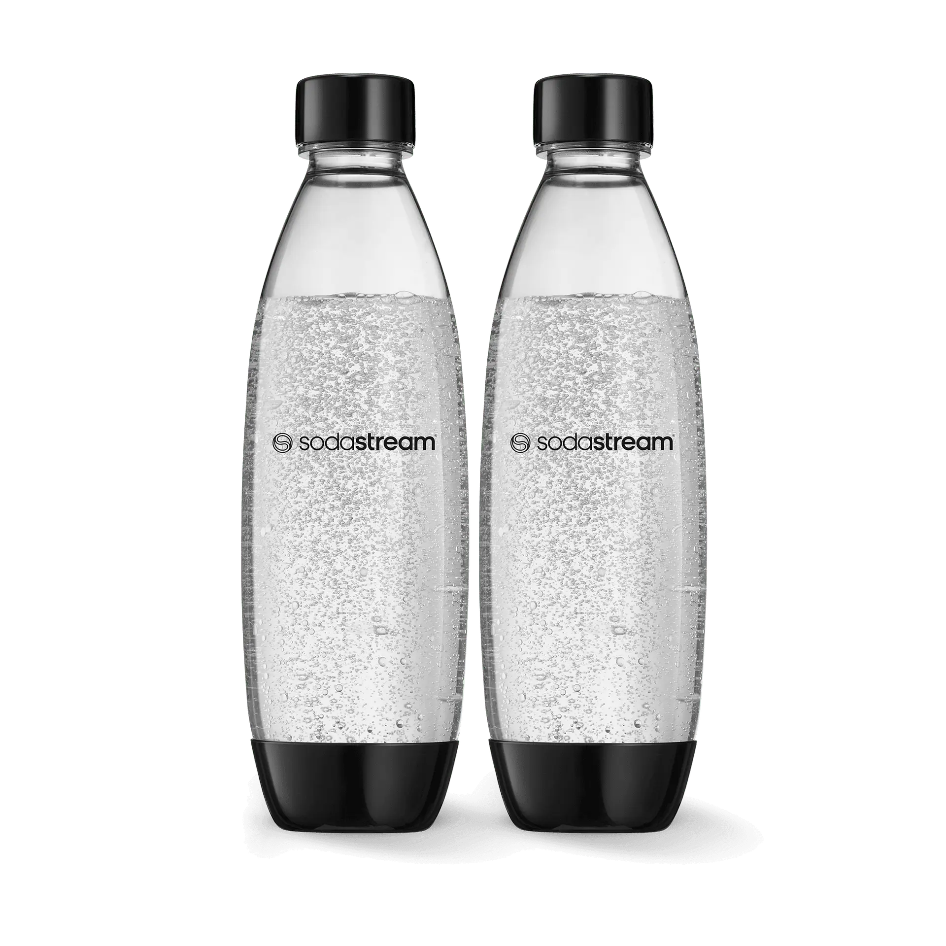 SodaStream 1L Slim Dishwasher Safe Bottles Twin Pack - Black SodaStream 1L Slim Dishwasher Safe Bottles Twin Pack - Black
