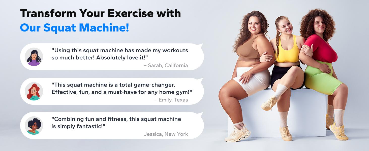 Merach Squat Machine Glutes Workout Adjustable Resistance Foldable Exercise Equipment Leg Exercise Machine with 350lbs Weight Capacity, Rowing Machine