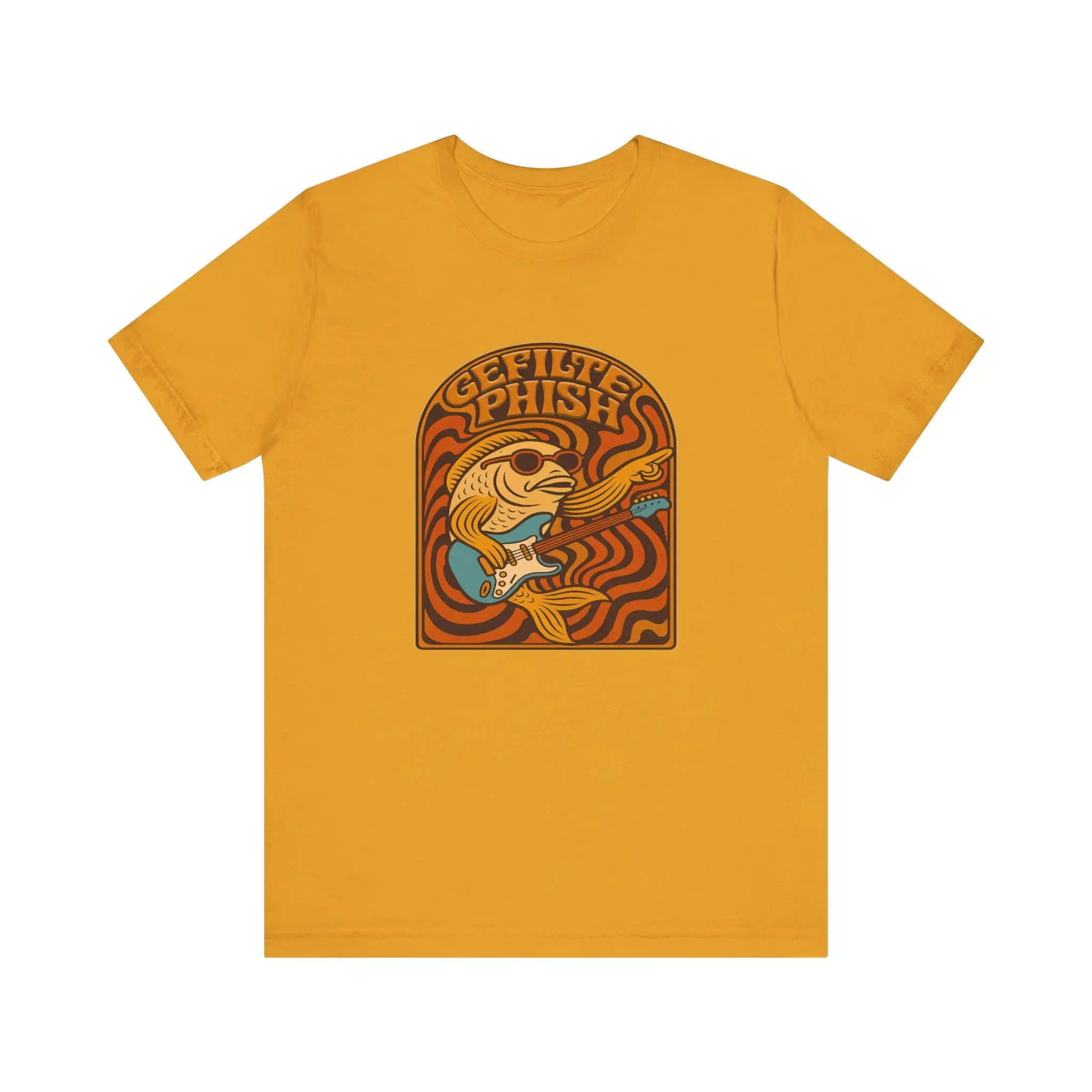 Gefilte Phish Psychedelic Rock Tee, Phish-Inspired, Vintage Style Music Shirt, Perfect for Concerts, Festivals, Gift for Fans, Unisex Jersey Tee
