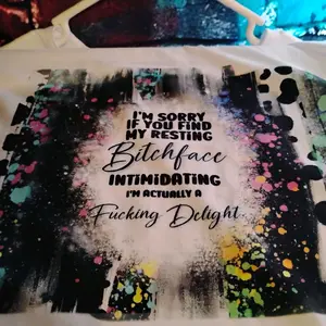 Sublimated Sarcasm T-shirt with Bold Statement Design and Vibrant Artwork for Trendy Outfits