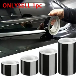 Car door edge protective film glossy surface, packaging tape, with self-adhesive universal, car decal, car window decorative film tape, suitable for car interior, hood, roof