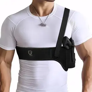 Quick-Draw Shoulder Holster - A tactical, breathable, and adjustable concealed-carry system designed for dual shoulder and waist use. Features a universal ambidextrous design (suitable for both men and women) and is equipped with a secure snap-button rete