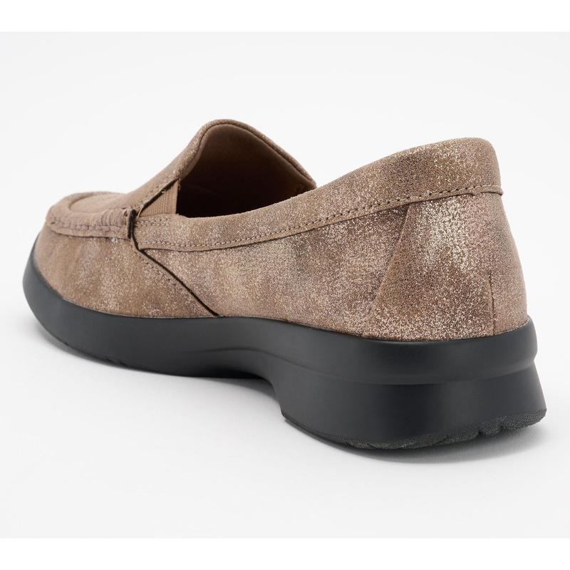 Clarks Collection Leather/Textile Slip-Ons - Ellowyn Lux