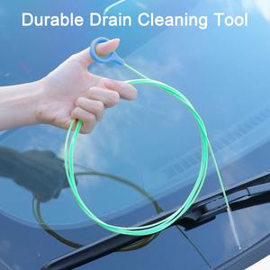 Car Sunroof Drain Clog Remover Flexible Car Sunroof Drain Cleaning Tool for Unclogging Hose Tube  Long Nylon Brush for Windshield Wiper Tank Door