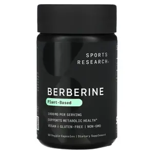 Sports Research Berberine, 60 Veggie Capsules (500 mg per Capsule)