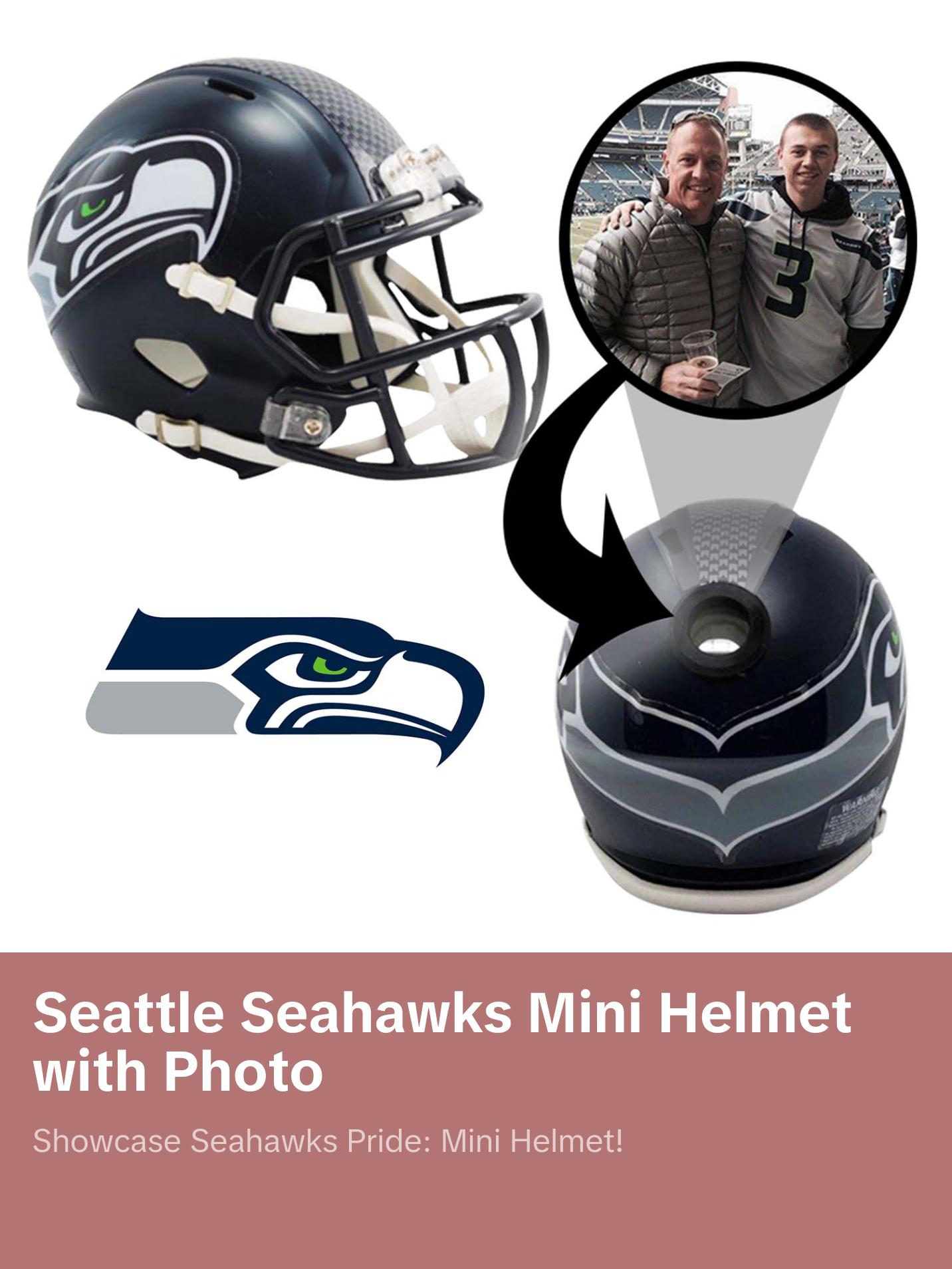Seattle Seahawks NFL Mini Helmet - Picture Inside