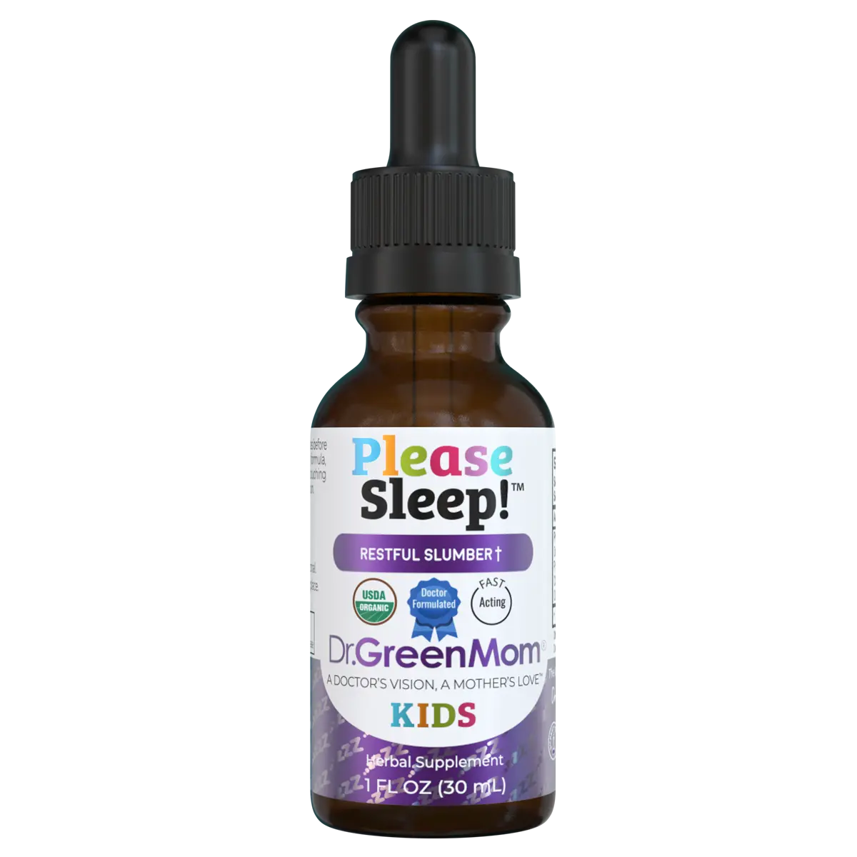 Dr. Green Mom Please Sleep! Liquid Drops | Natural Evening Relaxation & Restful Routine Support | Herbal Wellness