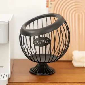 Coffee Box Holder, Counter Top K-Cup Rack, Coffee Bar Accessories & Decor, Large Capacity Keurig K-Cup Storage, Nespresso Vertuo Station Organizer