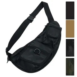 ROTHCO Tactical Crossbody Bag - Adjustable Strap, 9 Pockets, 17x7x1.5 Inch, 600D Polyester, Military Scouting Operation Ready