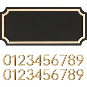 Outdoor Personalized House Numbers Address Plaques, Custom Address Signs for House Mailbox Apartment Office Classroom Hotel Garden, Includes Two Sets of 0-9 Numbers