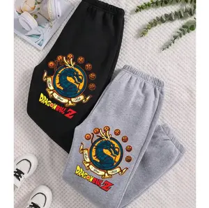 Vintage DB Dragon Make Your Wish Sweatpants, Gift For Anime Lovers, Anime Printed Sweatpants, Anime sport pants, Anime lover gift