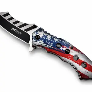 Folding Knife with American Flag Design | 8.25″ total length