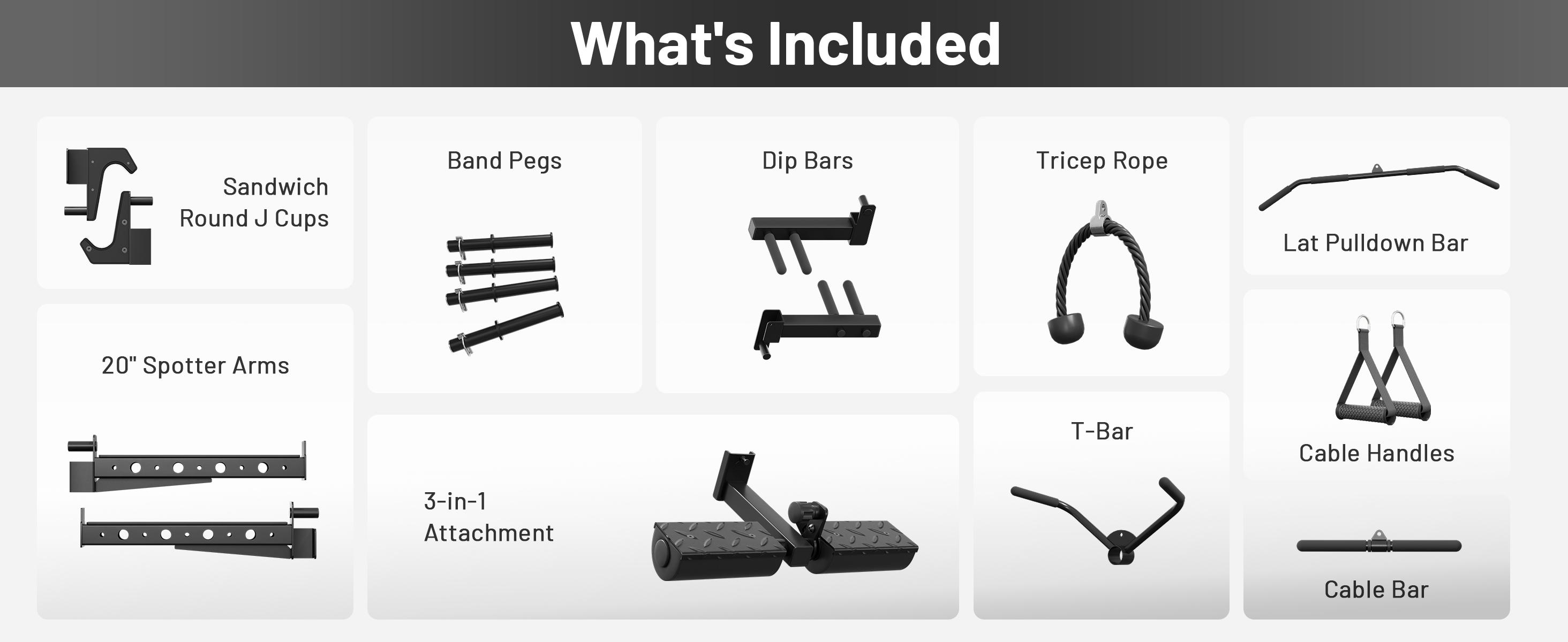 Smith Machine, 2200lbs Squat Rack with LAT-Pull Down System & Cable Crossover Machine, Training Equipment with Leg Hold-Down Attachment Smith Machine, 2200lbs Squat Rack with LAT-Pull Down System & Cable Crossover Machine, Training Equipment with Leg Hold-Down Attachment