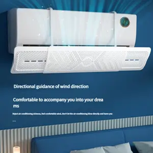 Hook Style Air Conditioner Wind Deflector, Easy Install Plastic Windscreen, Anti-Direct Blow, Efficient Windproof, No Electricity Needed, Comfortable Airflow Guidance
