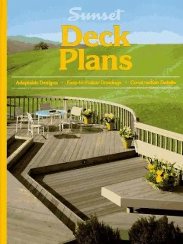 USED Book - Deck Plans by Sunset Books (Paperback) - english